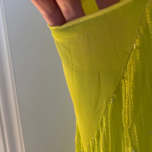 Torrid Vibrant Yellow Mini Dress with Fringe - Picture 5 of 6